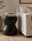 Hourglass Stool Side Table
