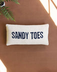 SANDY TOES - Hand Hooked Pillow