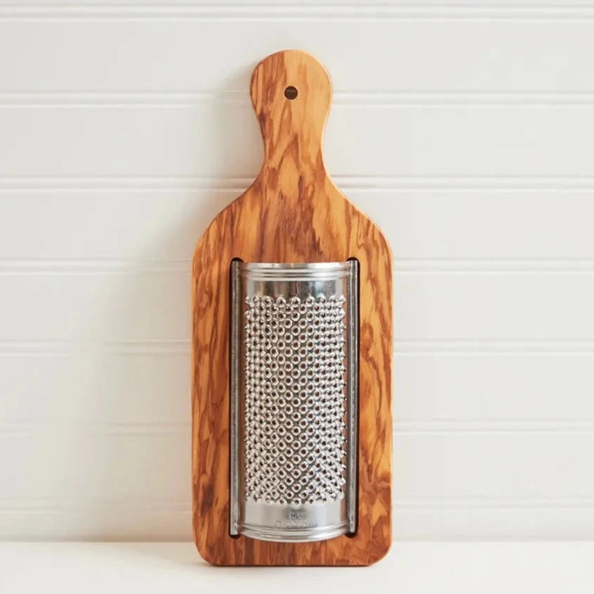 Italian Olivewood Flat Cheese Grater