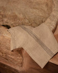 The Lint Biscuit Napkin - Natural Black