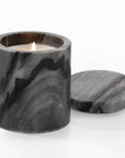 Palo Santo Scented Black Marble Candle