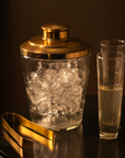 Pebbled Ice Bucket / Tongs Set