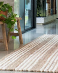 Osbourne Stripe Jute (White & Beige)