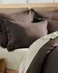 Washed Linen Pillow Sham Set