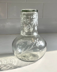 Hand-Etched Blown Carafe Set