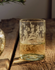 Hand-Etched Blown Carafe Set