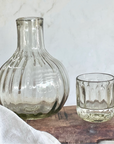 Handblown Fluted Carafe Set