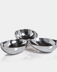 Triple Nut Bowl - Polished Nickel