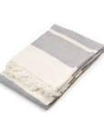 Ash Stripe Fouta Throw