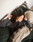 Omaha Green Stripe Throw