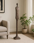 Modern Tribal Floor Sculpture - Bronze