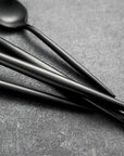 Stockholm Matte Black Flatware Set - 6 Person Set (24 pcs)