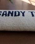SANDY TOES - Hand Hooked Pillow