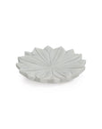 White Marble Dish - Lotus or Flower