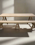 Teak Trestle Dining Table
