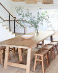 Teak Trestle Dining Table