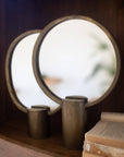 ANTIQUE GOLD TABLETOP MIRROR