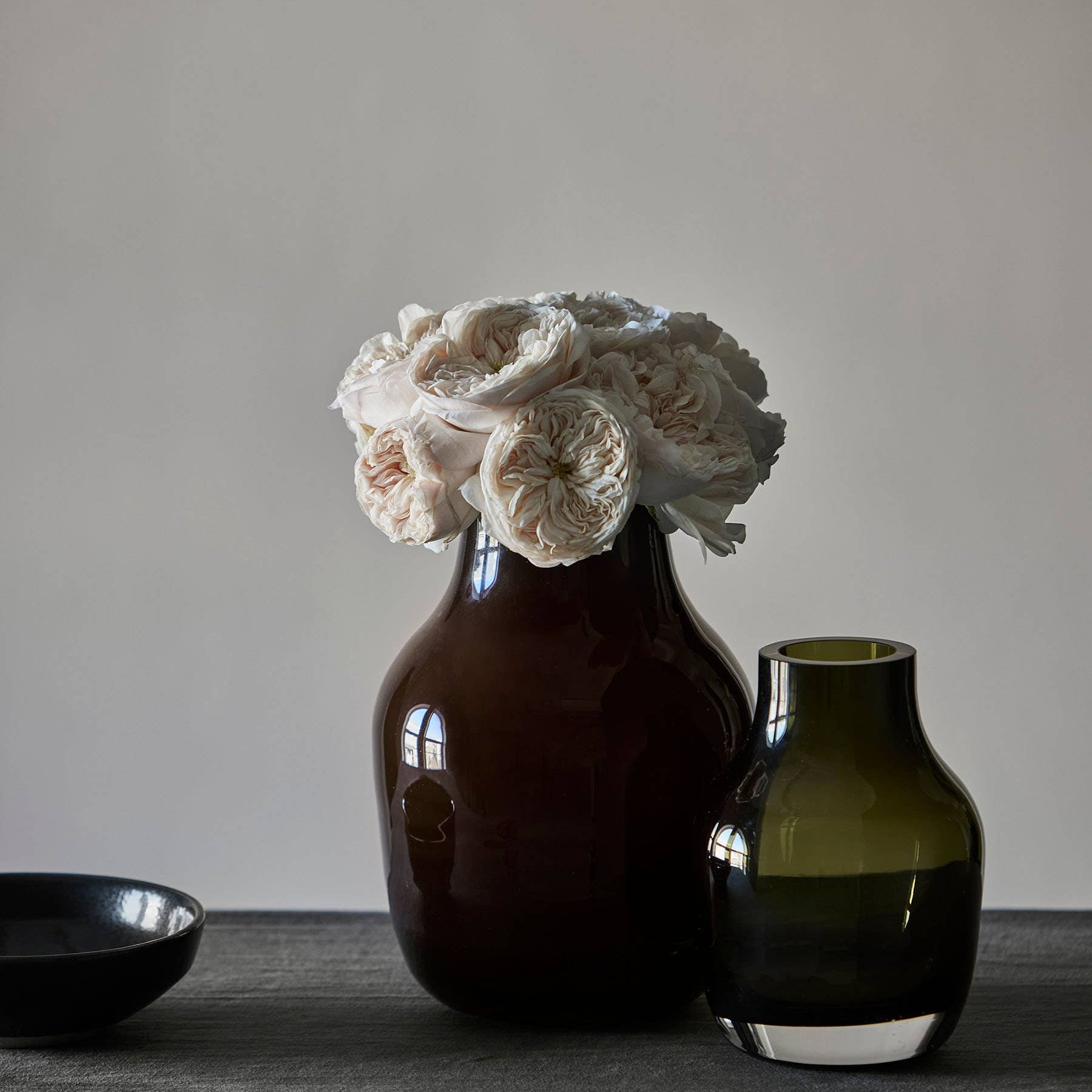 Paloma Vase - Small/Smoke Green