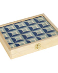 Grid Navy Travel Backgammon Set