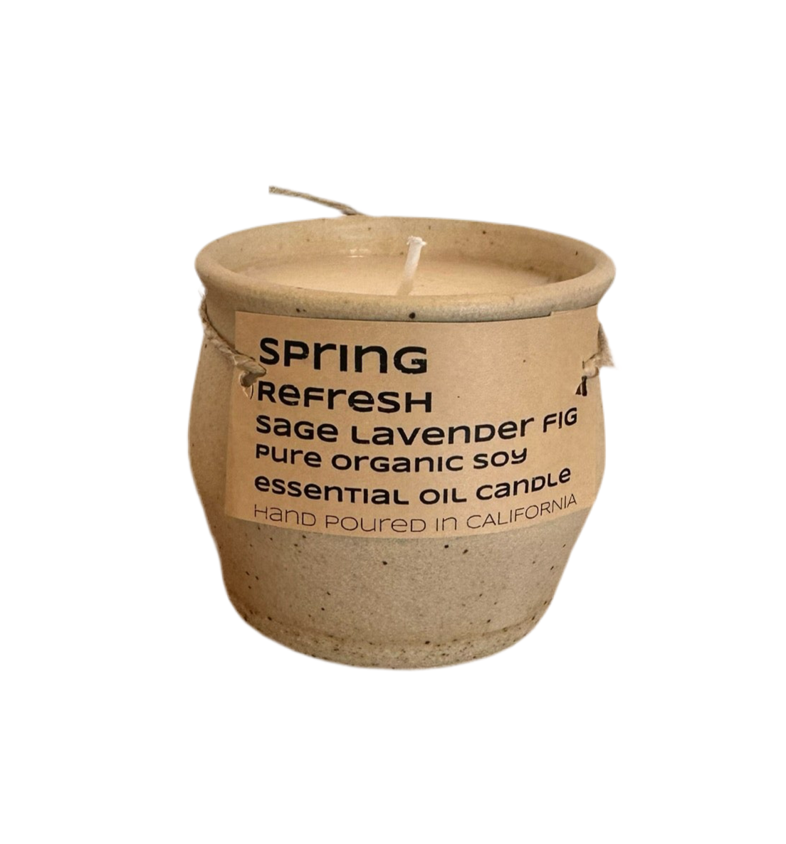Spring Candle in Handmade Jar