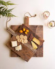 SET OF TWO WOOD CHEESE BOARDS