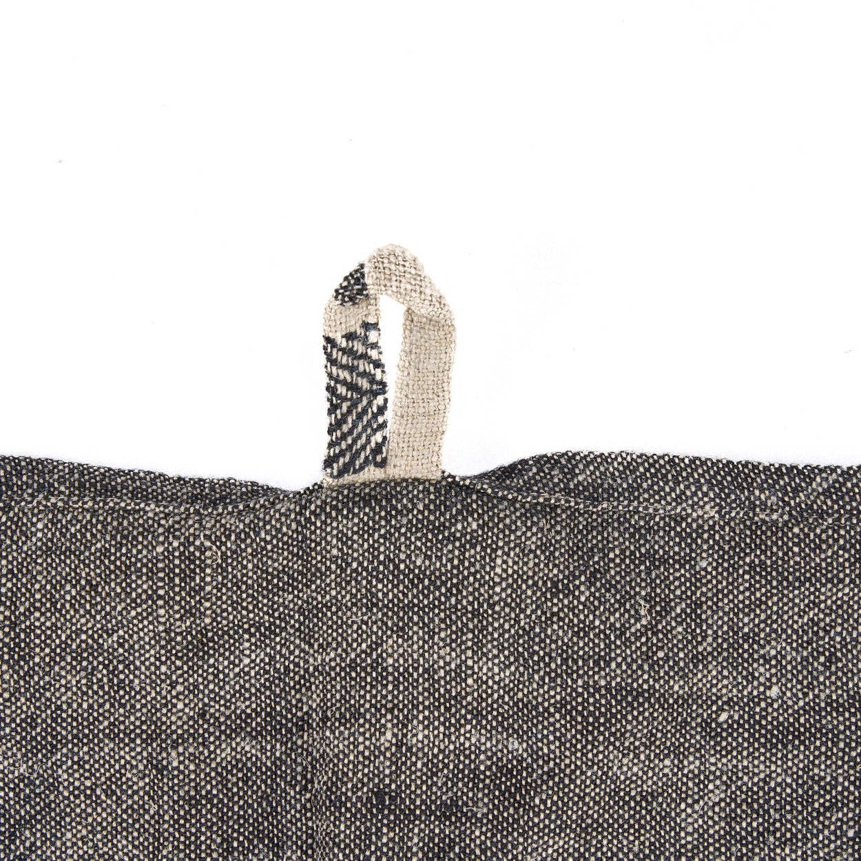 The Linen Smudge Kitchen Towel - Natural Black