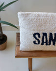 SANDY TOES - Hand Hooked Pillow