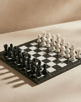 Marble Chess Set with Storage Case