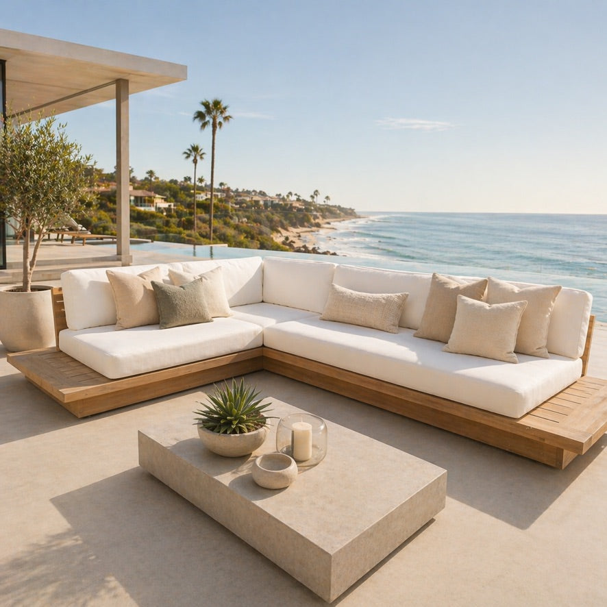 Bali Teak L Sofa