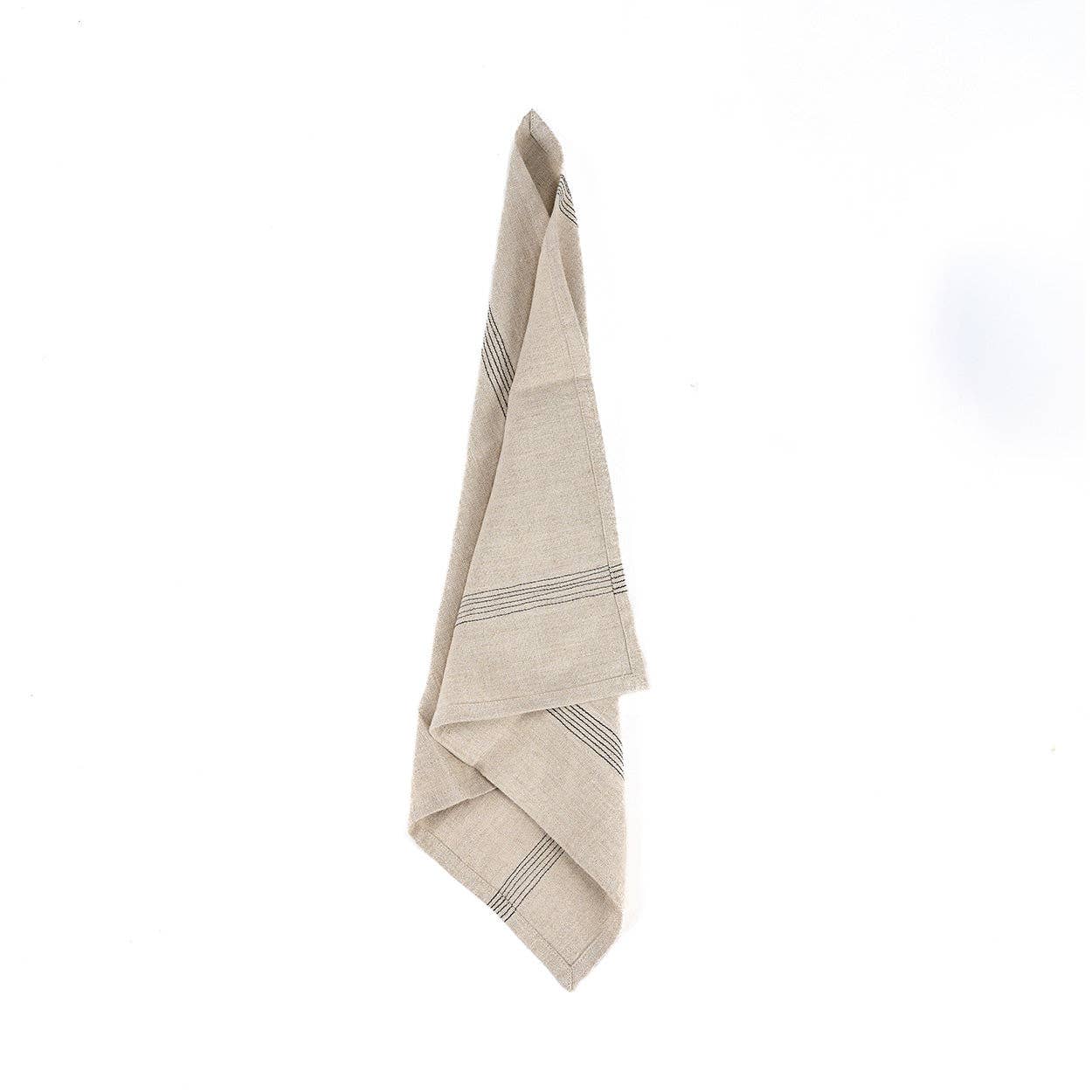The Lint Biscuit Napkin - Natural Black
