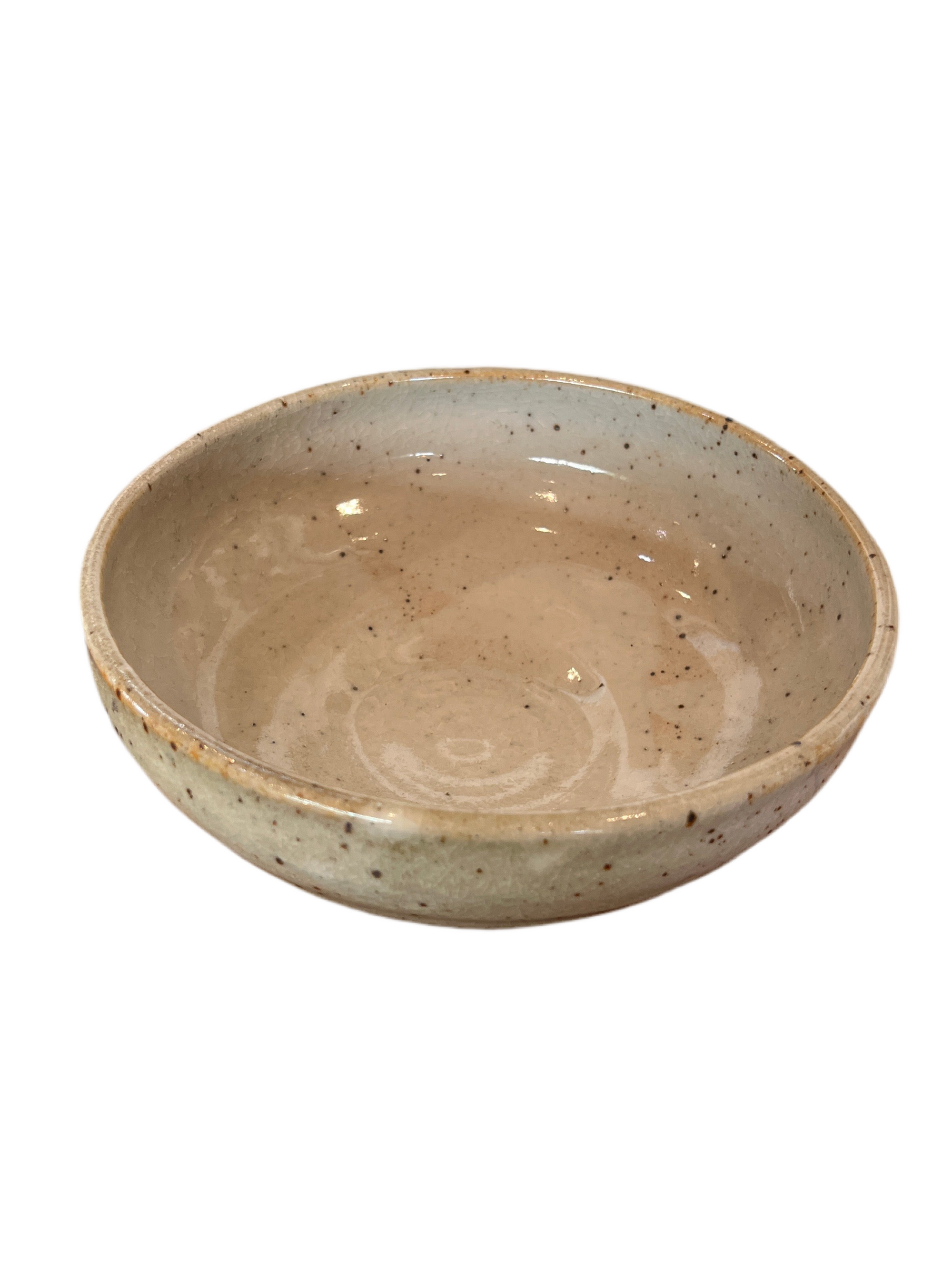 Organic White Speckle Bowl