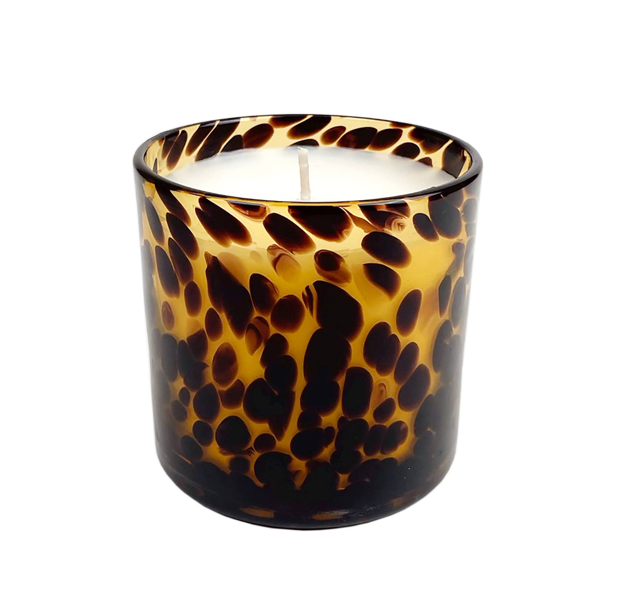 Fig &amp; Aged Oak Amber Tortoise Soy Blend Candle