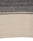 The Linen Moody Kitchen Towel - Natural Black