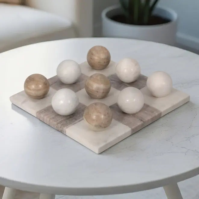 Marble Table Top Tic-Tac-Toe