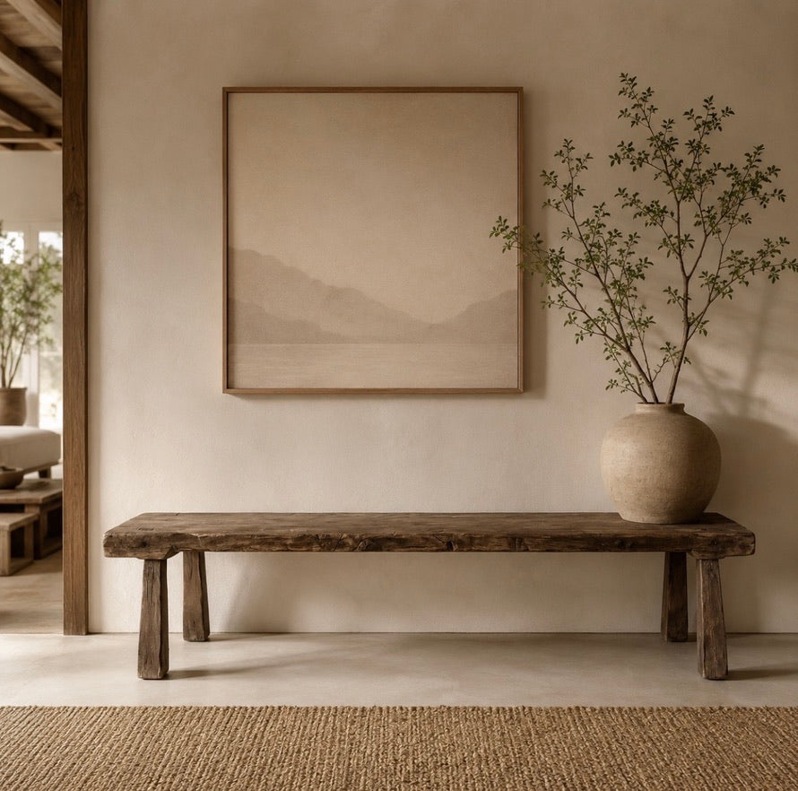 Wide Antique Bench