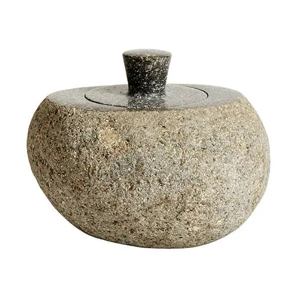 Stone Jar with Lid