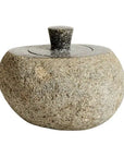 Stone Jar with Lid