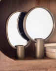 ANTIQUE GOLD TABLETOP MIRROR