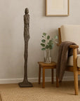 Modern Tribal Floor Sculpture - Bronze