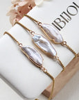 Chunky Biwa Pearl Bracelet