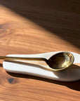Marble and Wood Spoon Rest