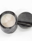 Palo Santo Scented Black Marble Candle