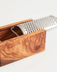 Italian Olivewood Box Cheese Grater