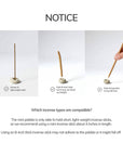 Mini Beige Ceramic Pebble Incense Holder