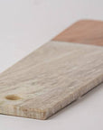 Marble and Acacia Wood Long Charcuterie Board