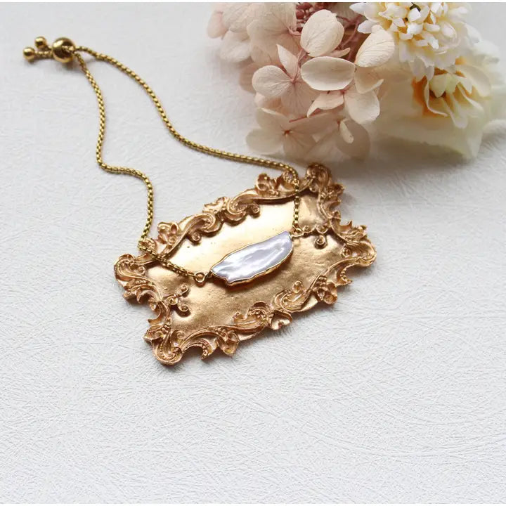 Chunky Biwa Pearl Bracelet