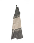 The Linen Dash Kitchen Towel - Natural Black