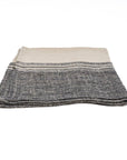 The Linen Moody Kitchen Towel - Natural Black