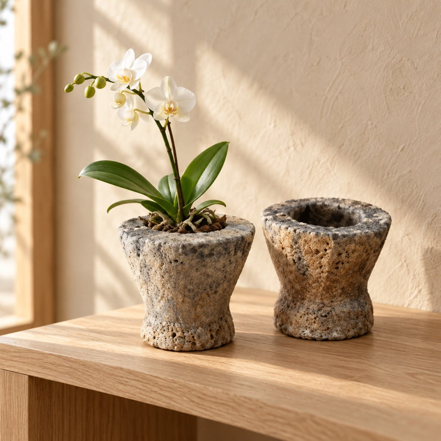 Teak Stomper Vessels - Small