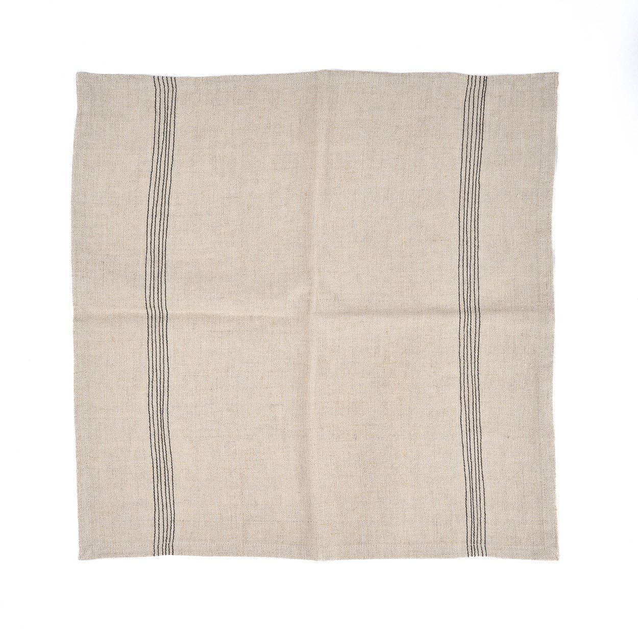The Lint Biscuit Napkin - Natural Black